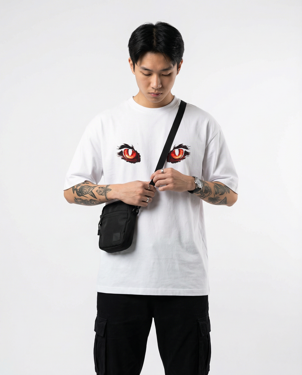 Eyes of Purity Oversize T-shirt for Men | Anime