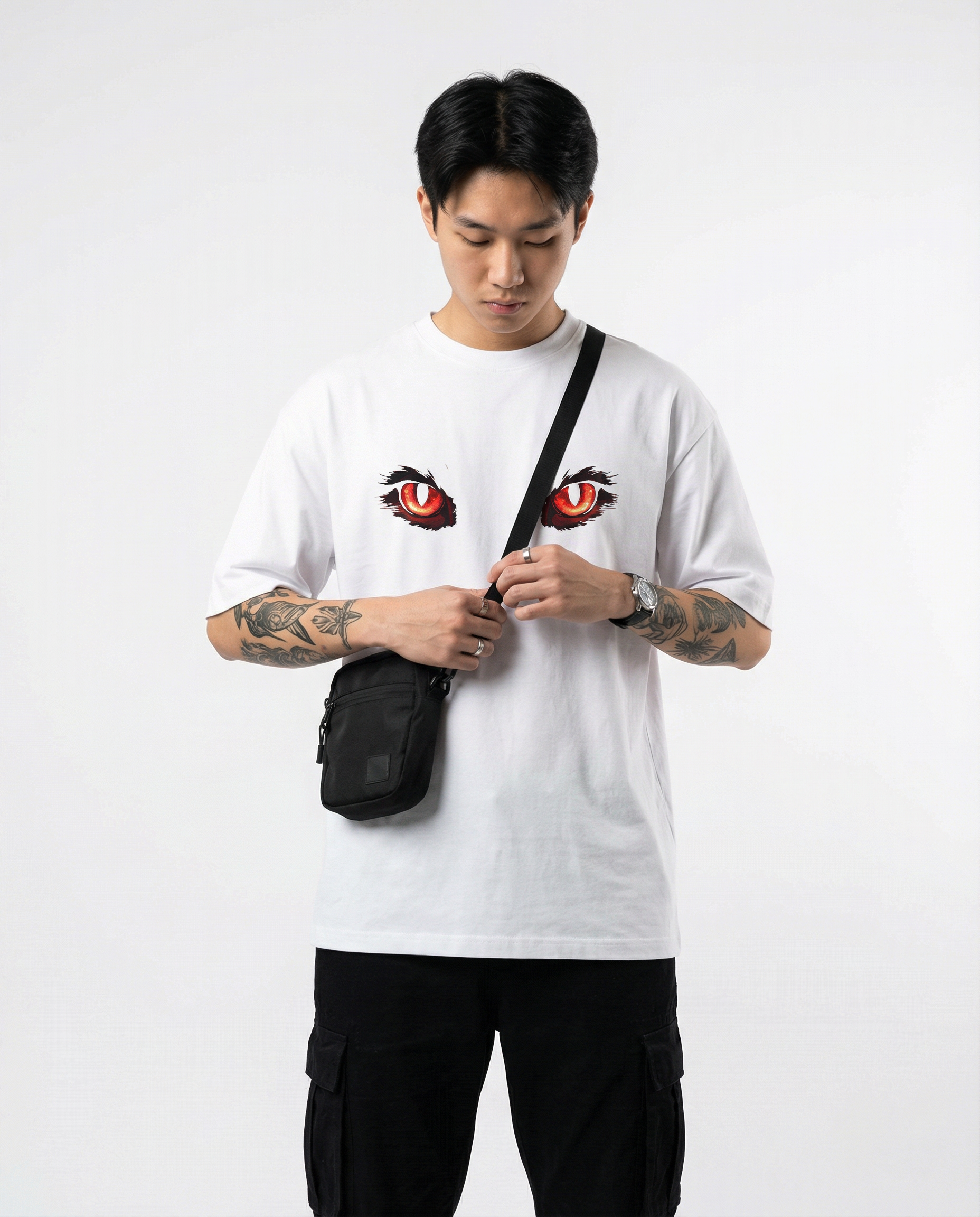 Eyes of Purity Oversize T-shirt for Men | Anime