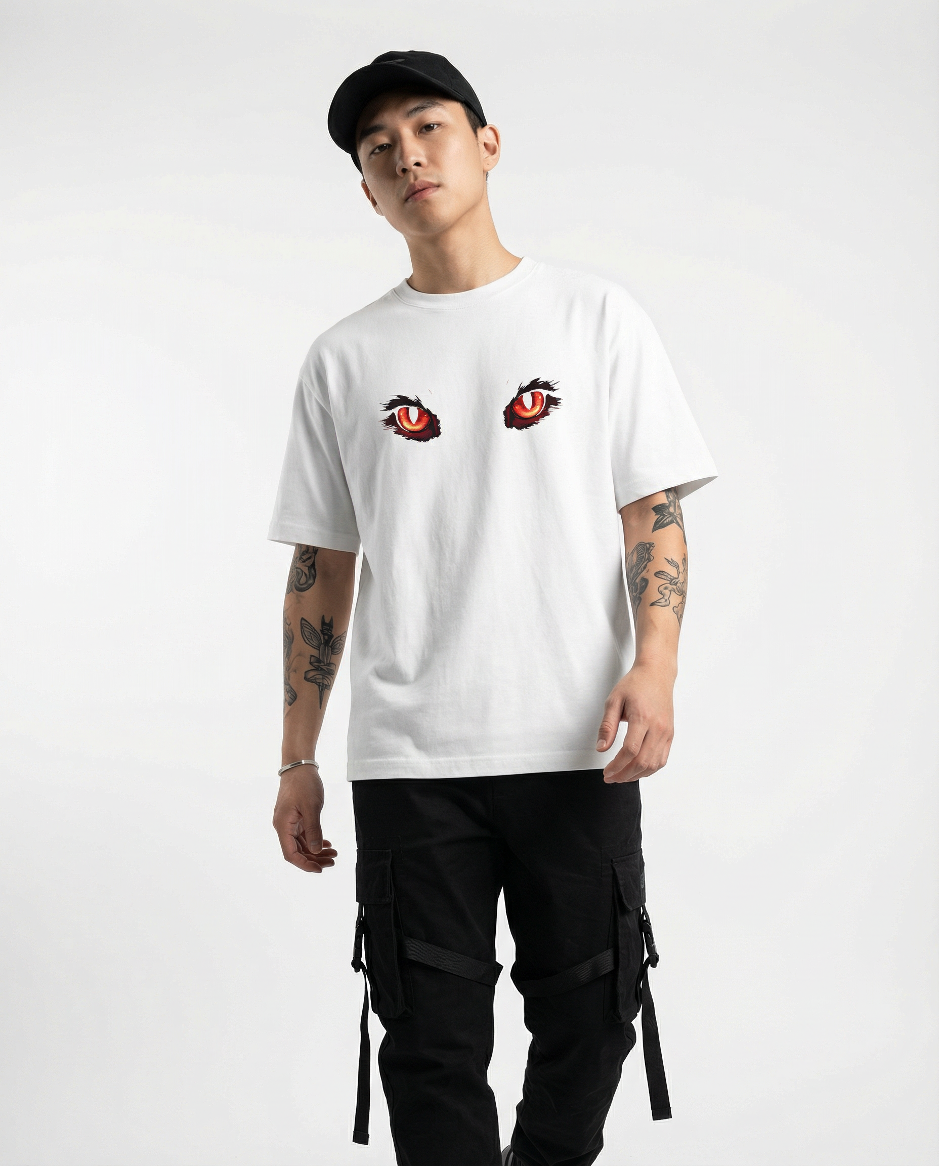 Eyes of Purity Oversize T-shirt for Men | Anime