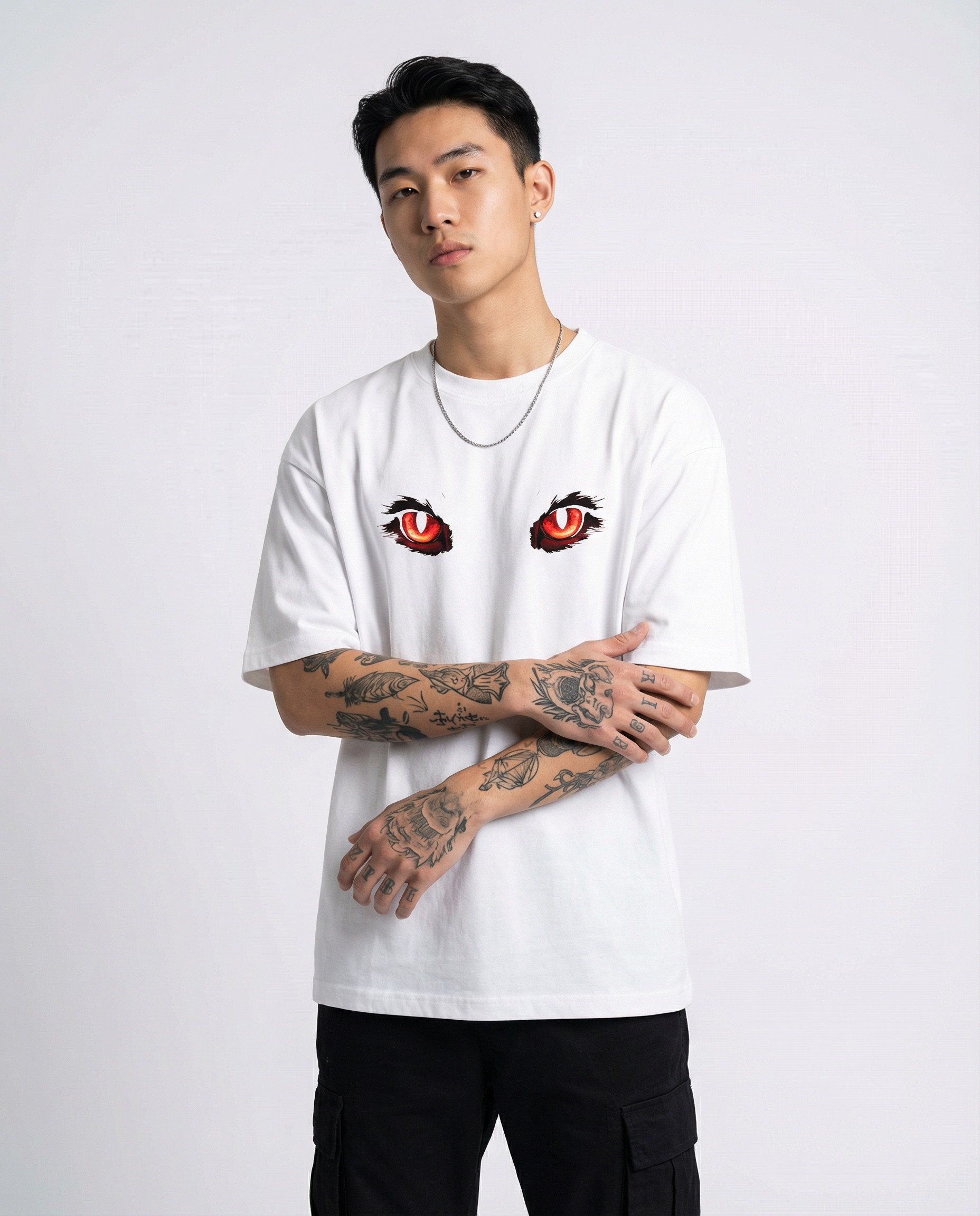 Eyes of Purity Oversize T-shirt for Men | Anime