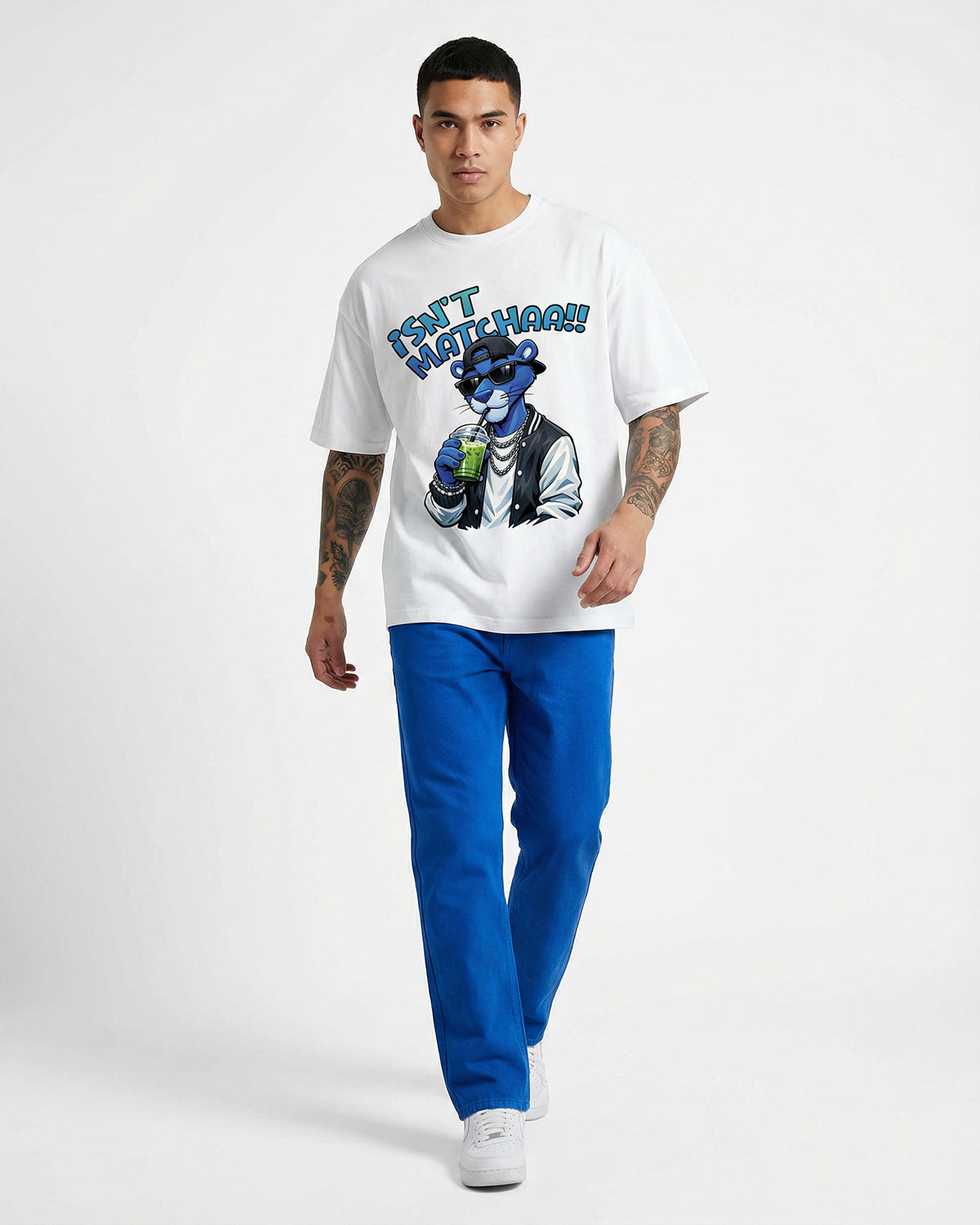 Matcha T-shirt for Men | Oversize Fit