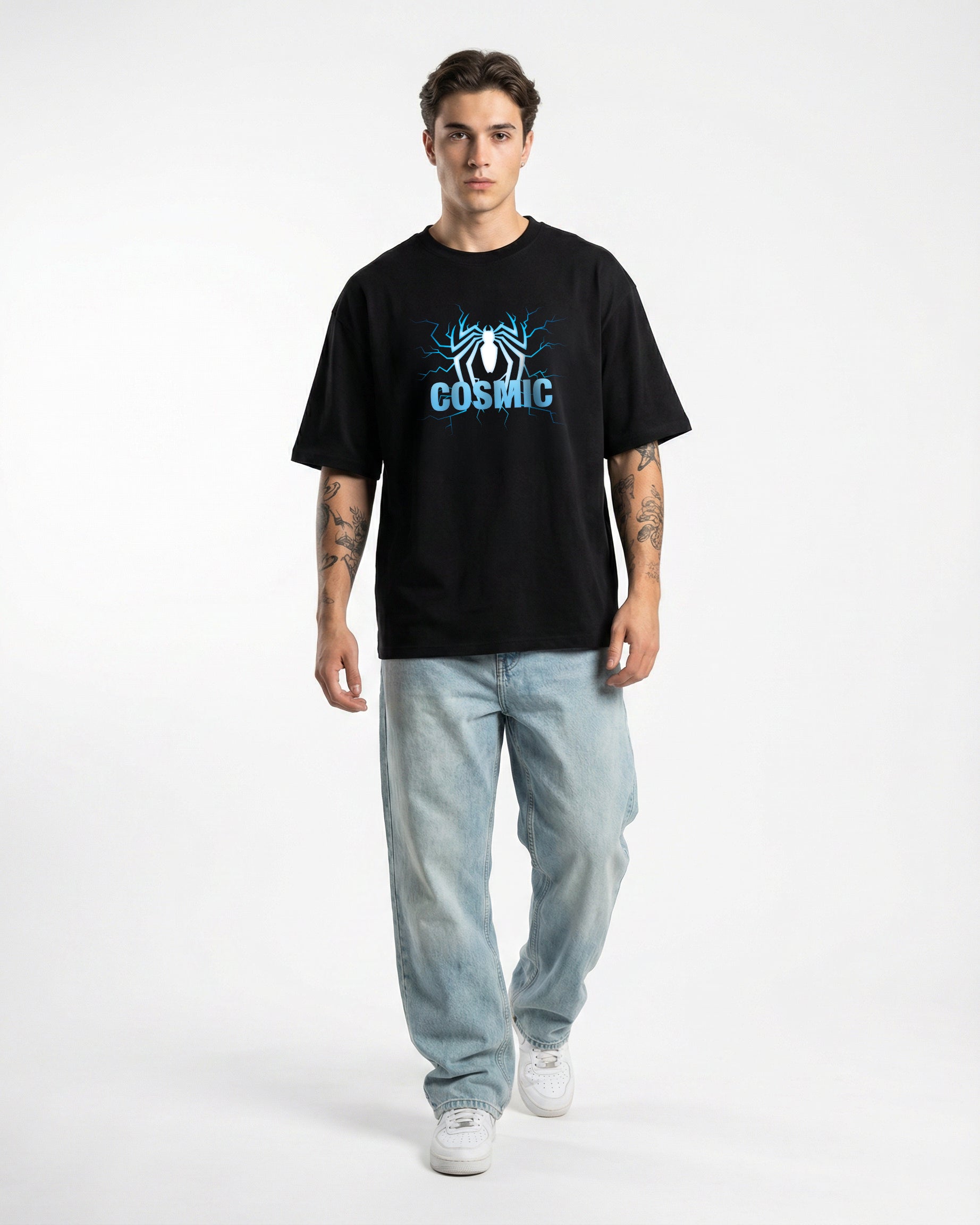 Cosmic Spider T-shirt for Men | Oversize Fit