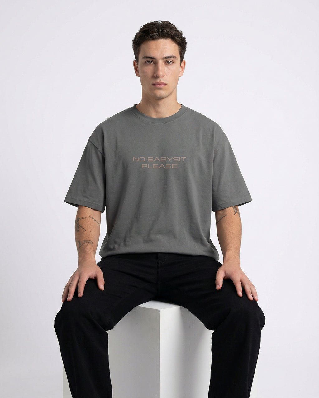 Babysit T-shirt for Men | Oversize Fit