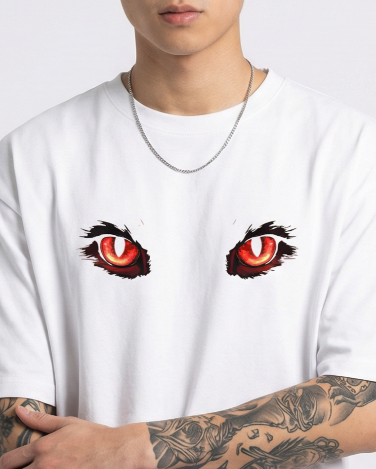 Eyes of Purity Oversize T-shirt for Men | Anime