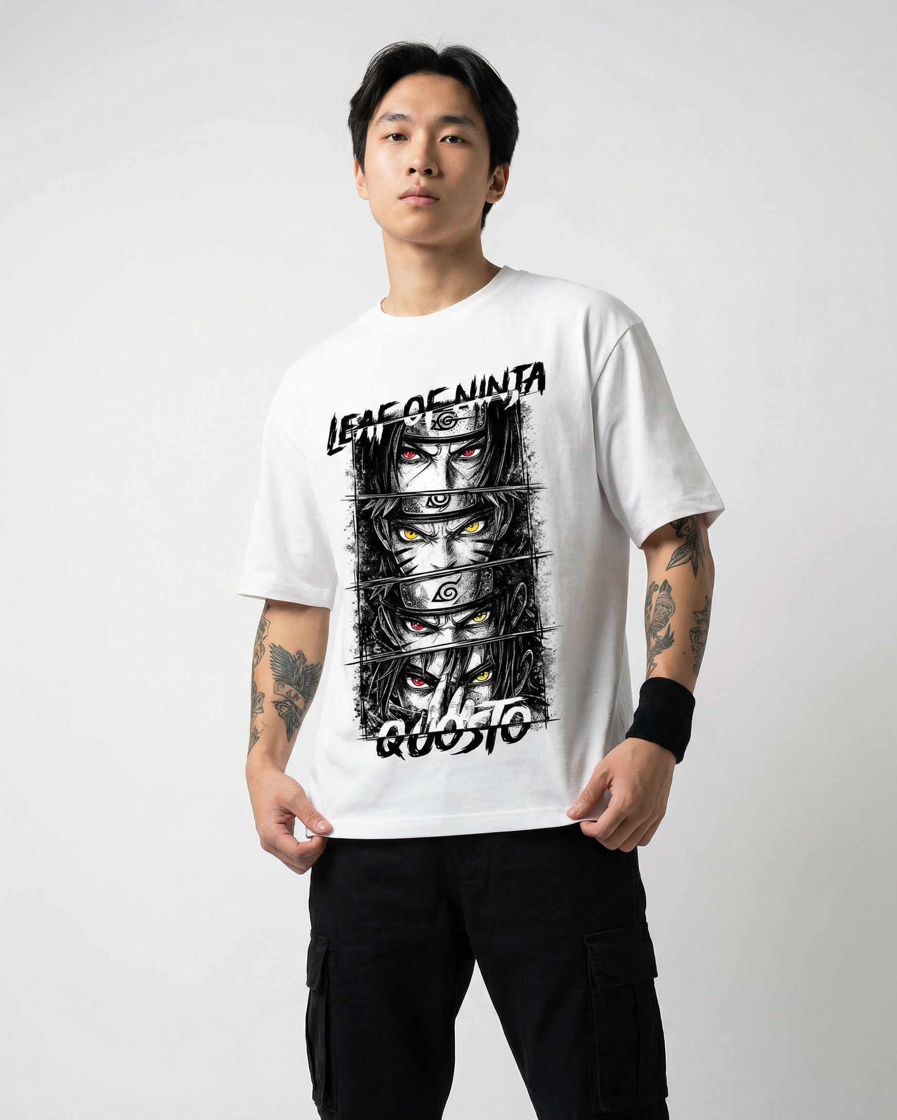 Leaf of Ninja Oversize T-shirt for Men | Anime