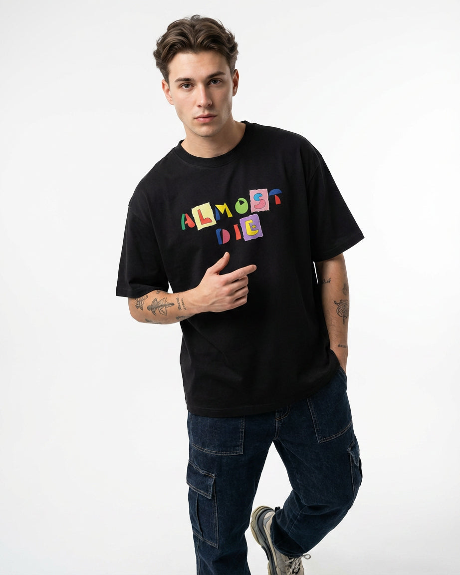 Almost Die T-shirt for Men | Oversize Fit