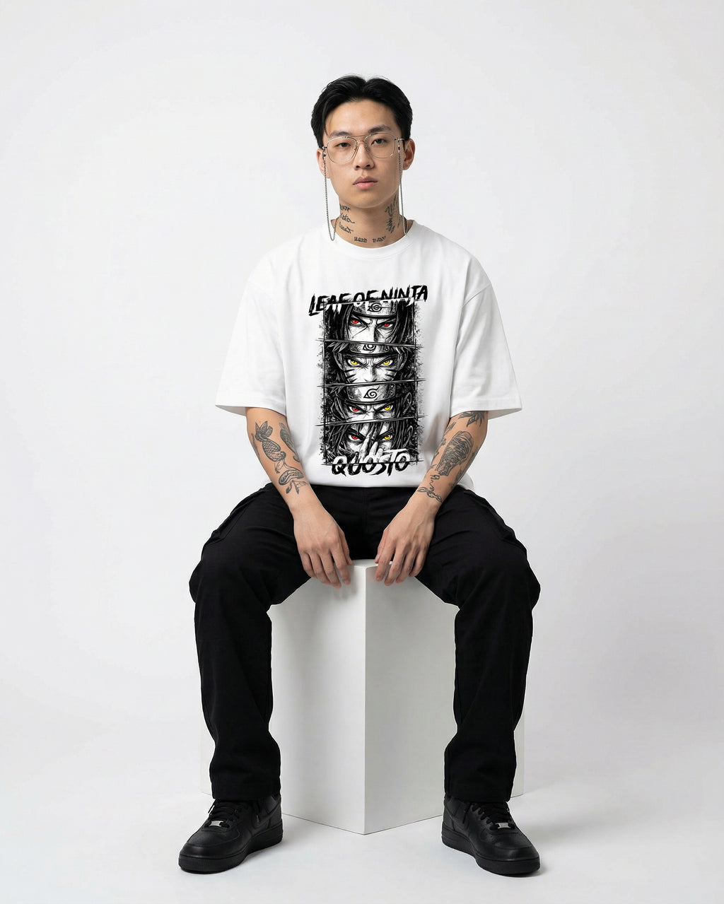 Leaf of Ninja Oversize T-shirt for Men | Anime