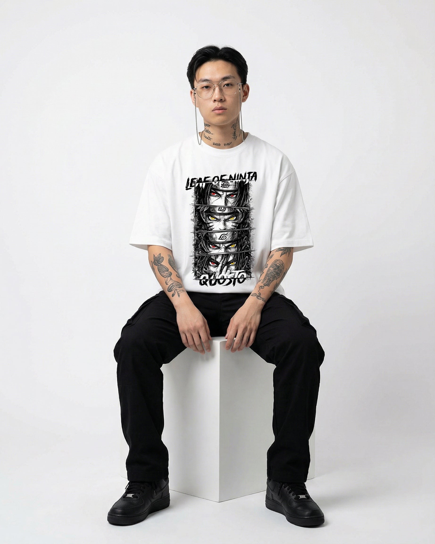 Leaf of Ninja Oversize T-shirt for Men | Anime