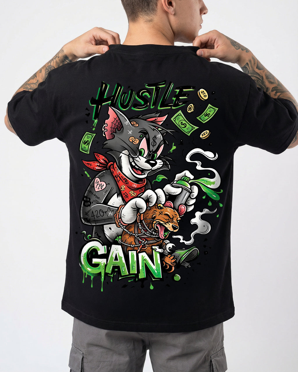 Tom and Jerry T-shirt for Men | Oversize Fit