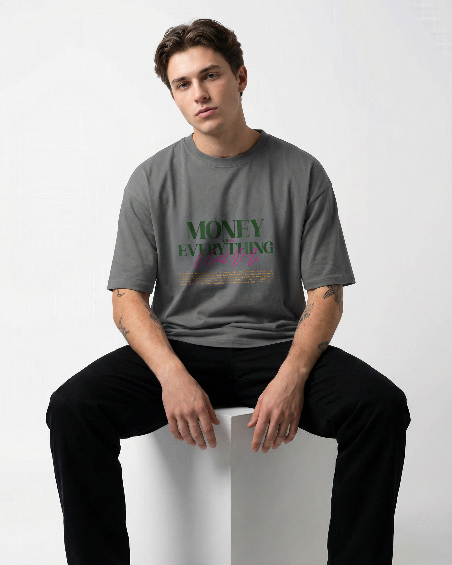 Money isn't Everything T-shirt for Men | Oversize Fit