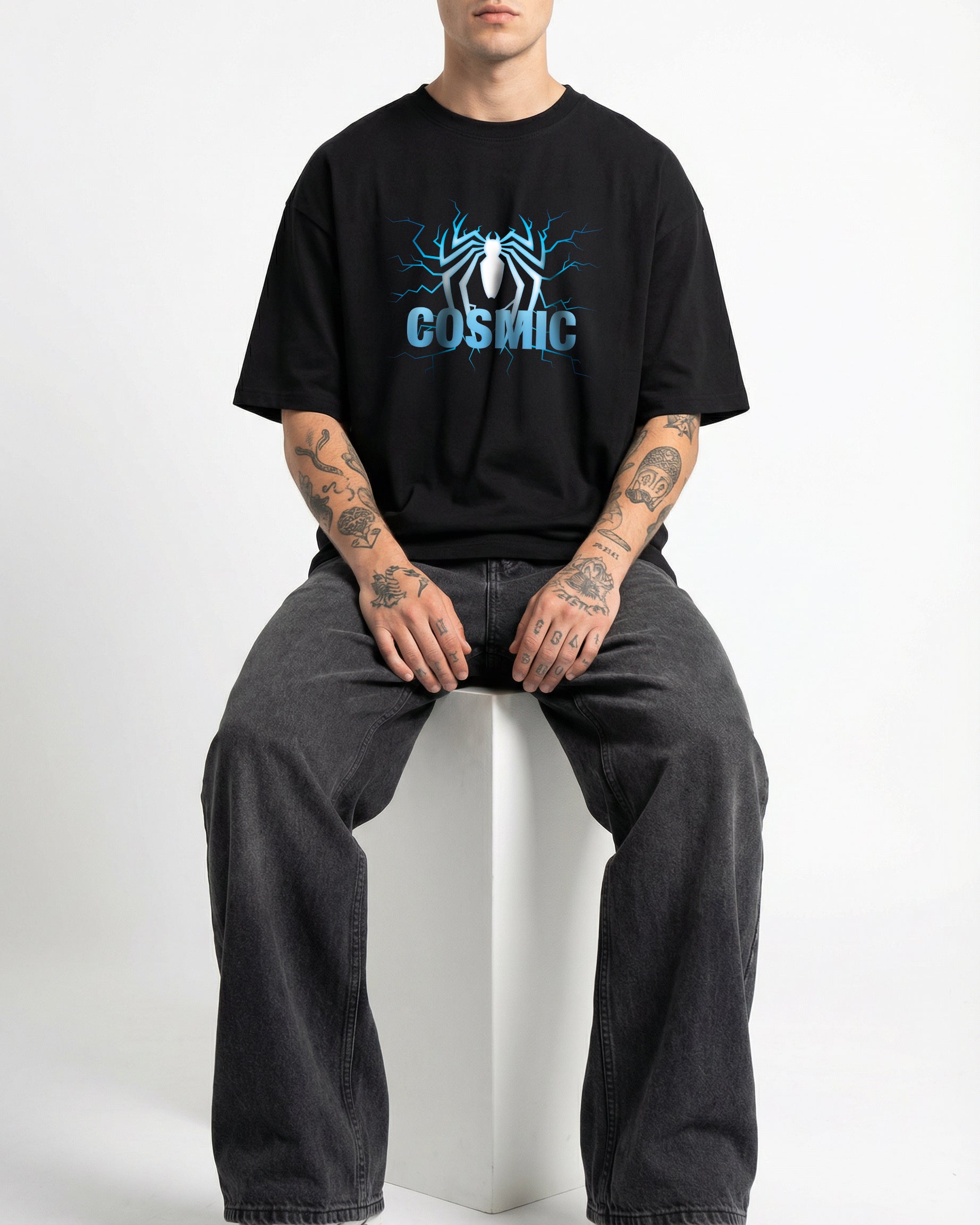 Cosmic Spider T-shirt for Men | Oversize Fit