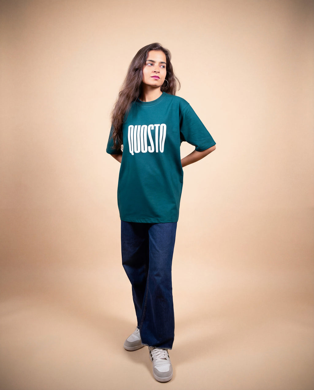 Relaxed Fit Teal T-Shirt | Quosto Zero