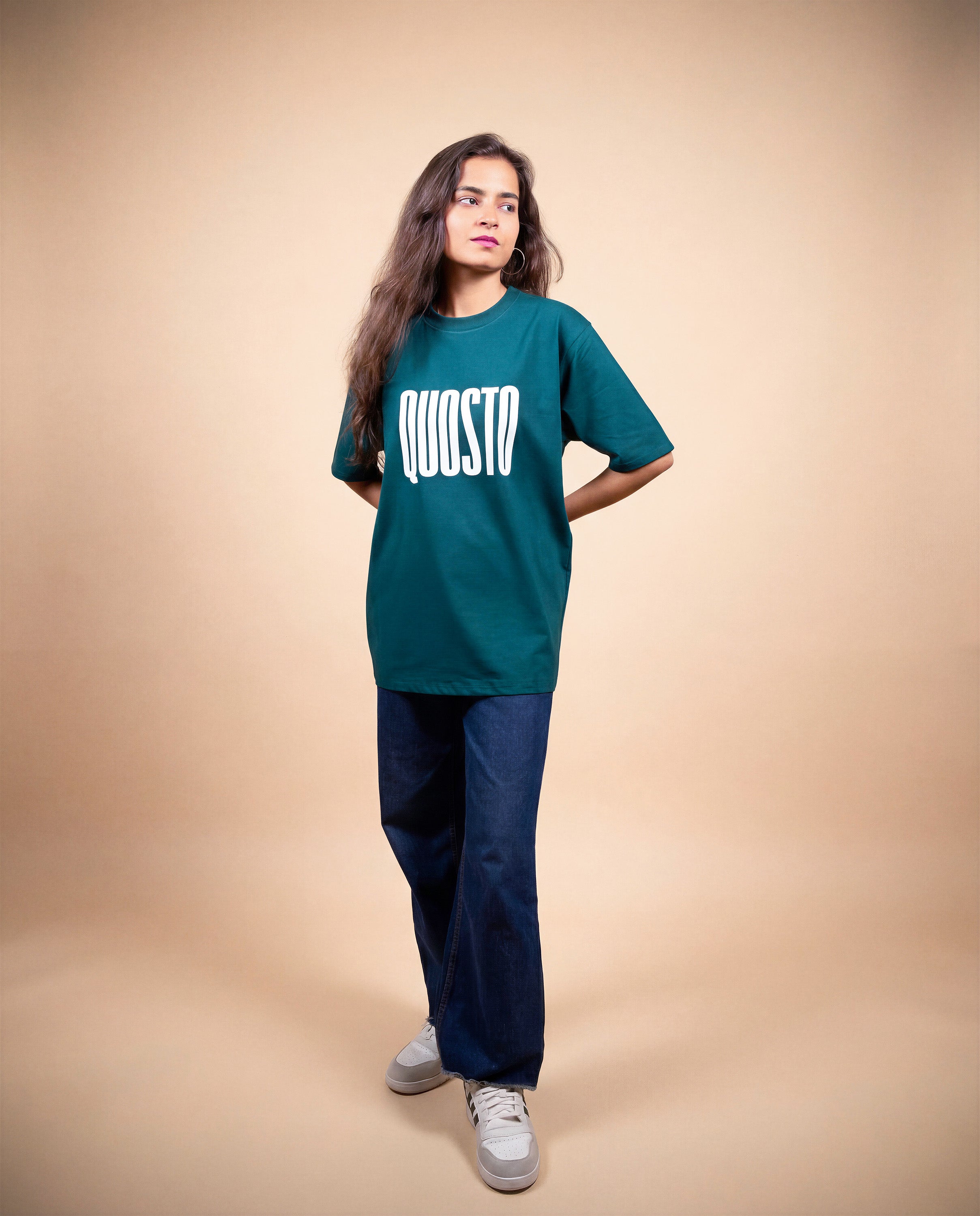 Relaxed Fit Teal T-Shirt | Quosto Zero