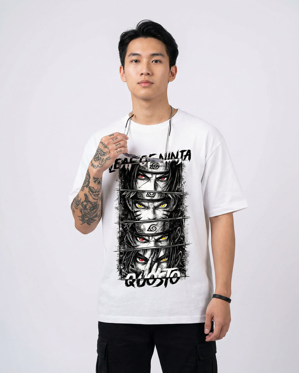 Leaf of Ninja Oversize T-shirt for Men | Anime