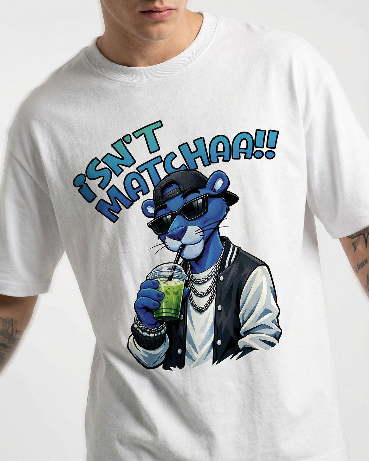 Matcha T-shirt for Men | Oversize Fit