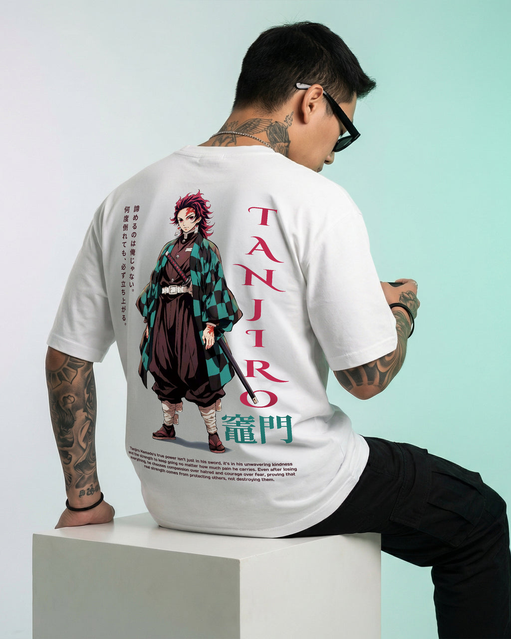 Tanjiro Kamado Oversize T-shirt for Men | Anime