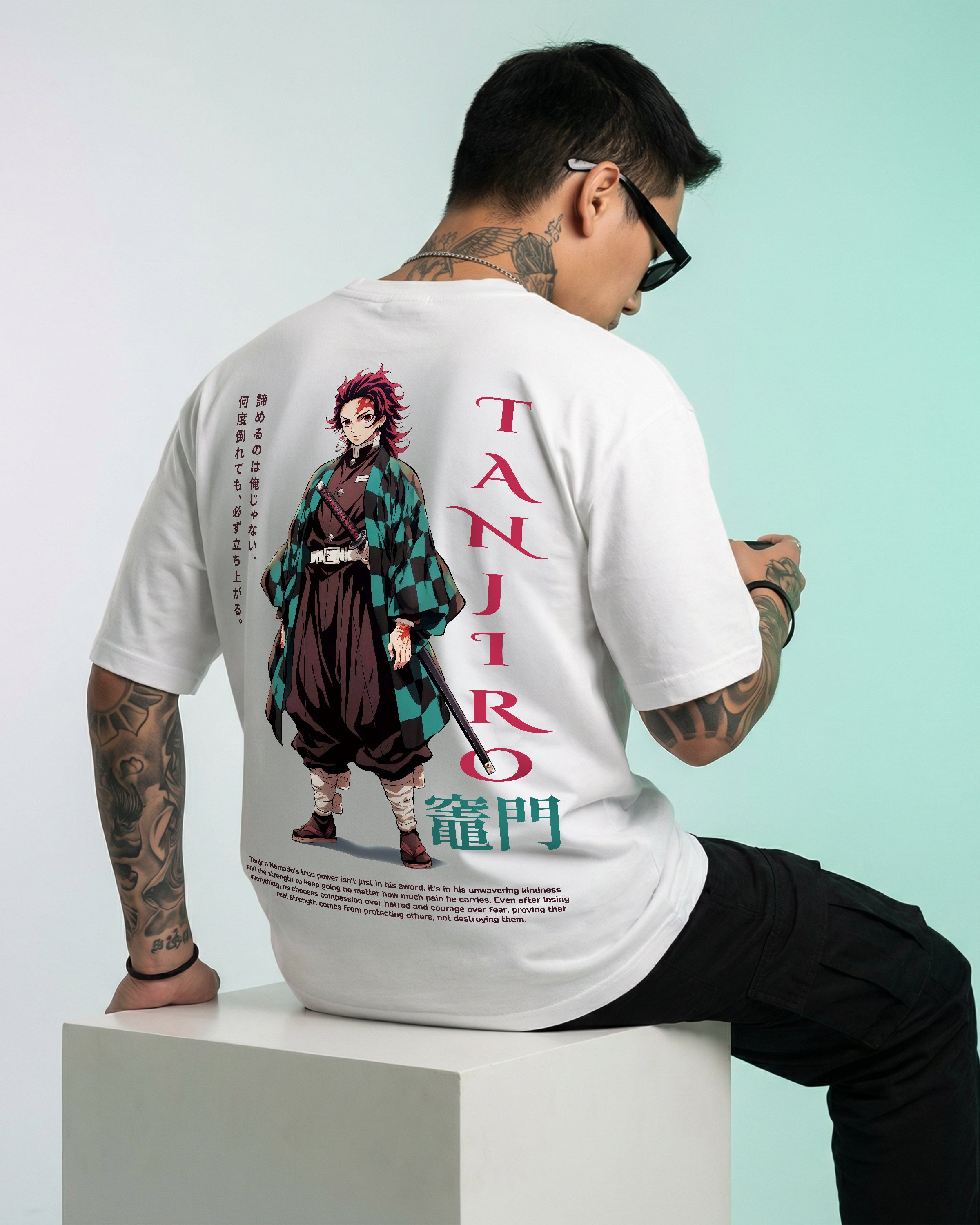 Tanjiro Kamado Oversize T-shirt for Men | Anime