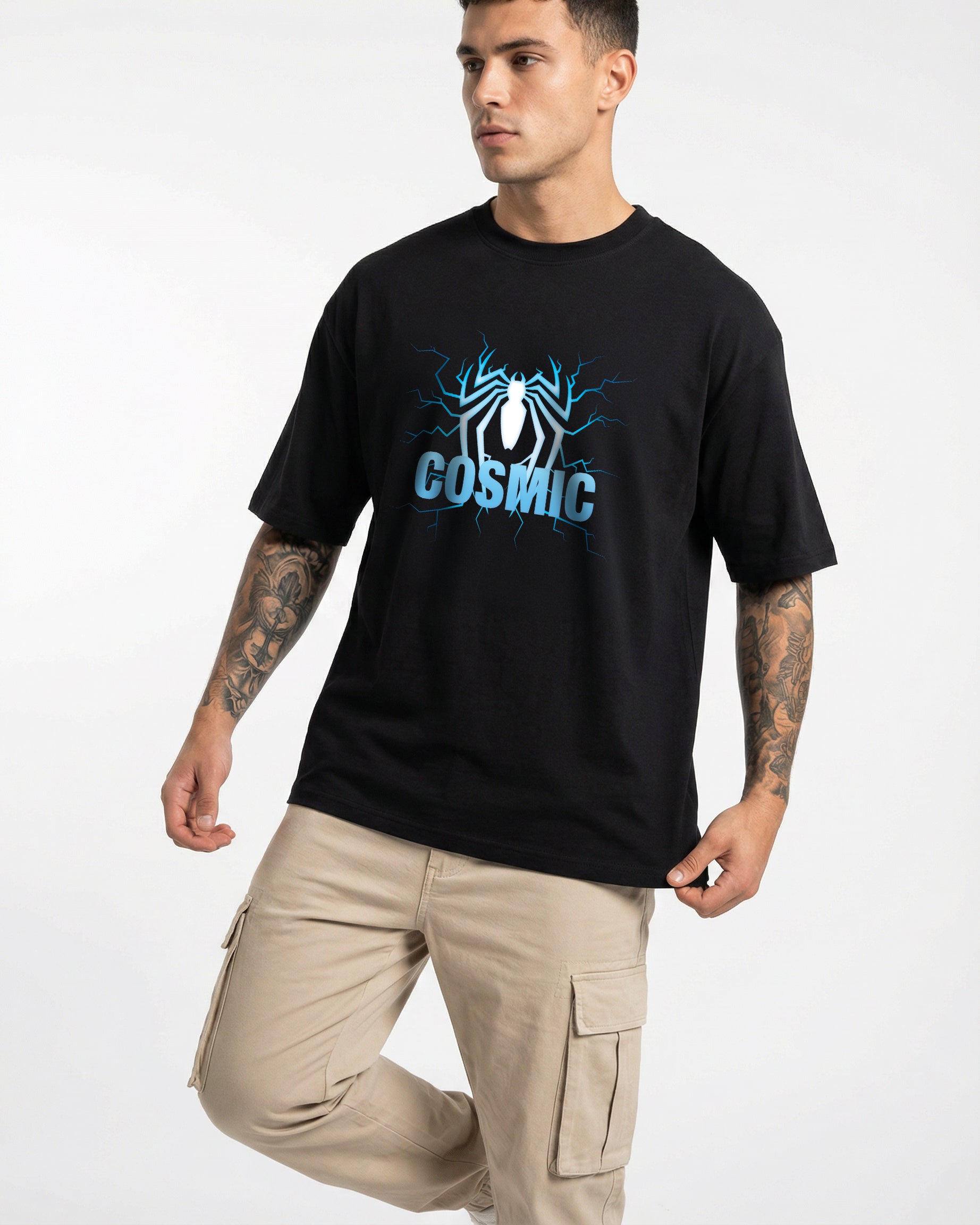 Cosmic Spider T-shirt for Men | Oversize Fit