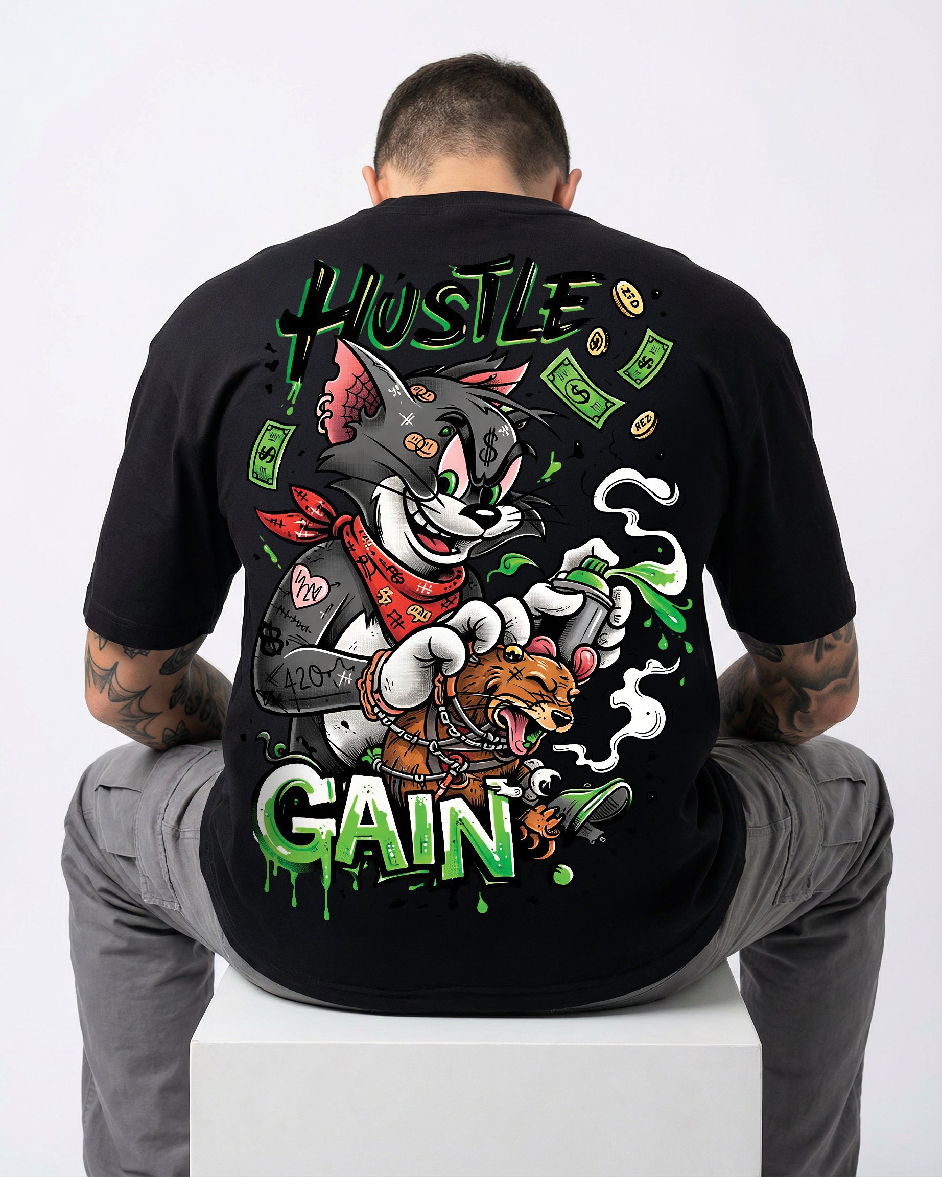 Tom and Jerry T-shirt for Men | Oversize Fit