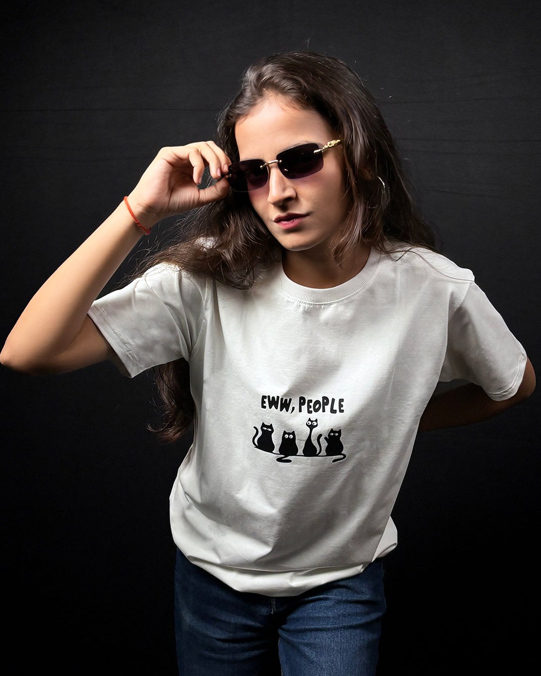 Eww people Cat T-Shirt for Women | Relaxed Fit