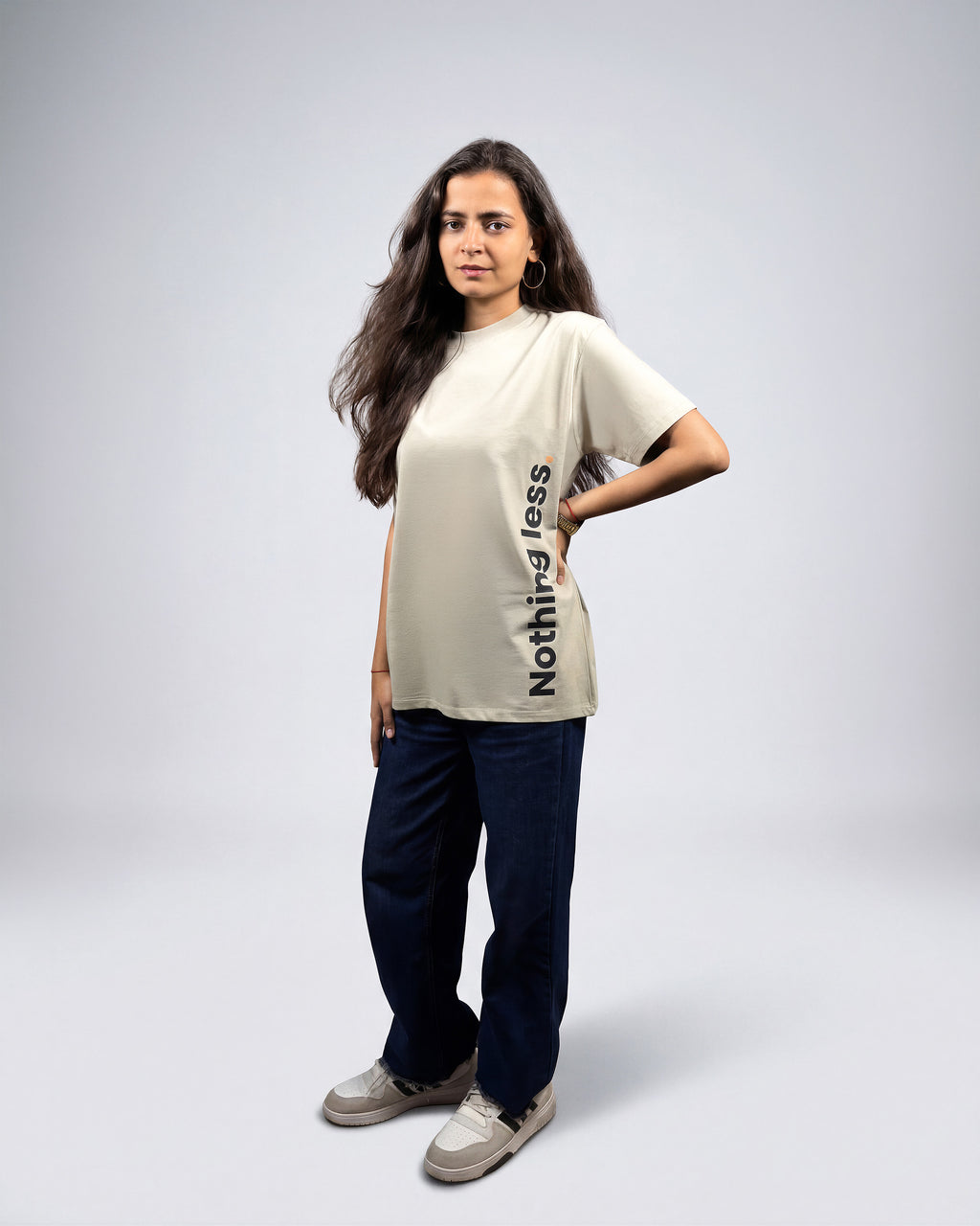 Relaxed Fit “Nothing Less” T-Shirt | Quosto Zero