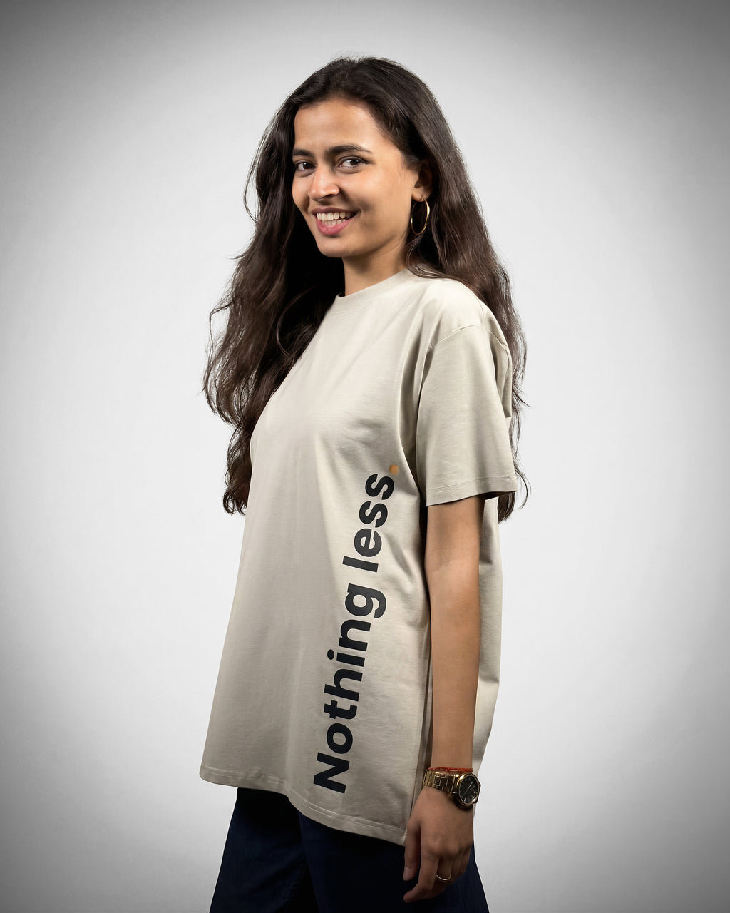 Relaxed Fit “Nothing Less” T-Shirt | Quosto Zero