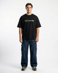 Aura Maxxingg Black T-shirt for Men | Oversize Fit