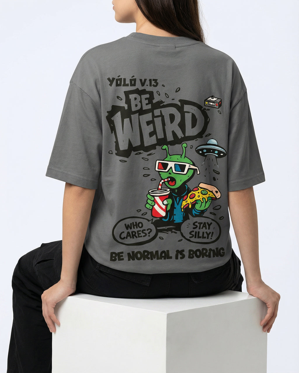 Be Weird T-shirt for Women | Oversize Fit